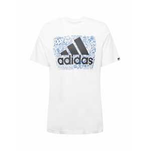 ADIDAS PERFORMANCE Funkční tričko  bílá / černá / královská modrá