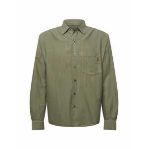 DIESEL Košile 'LOOMY'  khaki / tmavě zelená