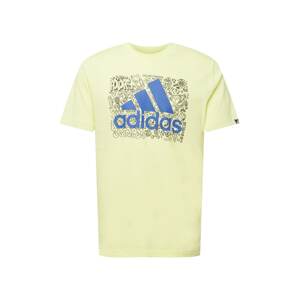 ADIDAS PERFORMANCE Funkční tričko  citronově žlutá / královská modrá / černá