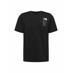 THE NORTH FACE Funkční tričko 'GLACIER'  černá / bílá / šedá