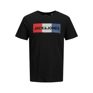 Jack & Jones Plus Tričko námořnická modř / červená / černá / bílá
