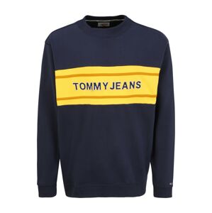 Tommy Jeans Plus Mikina  tmavě modrá / bílá / žlutá / jasně oranžová