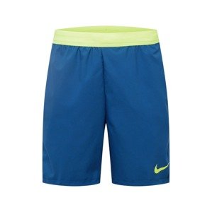 NIKE Sportovní kalhoty modrá / svítivě zelená