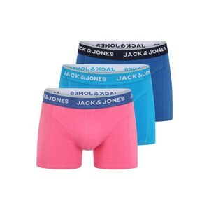 JACK & JONES Boxershorts 'MILLS'  modrá / pink / tyrkysová / offwhite