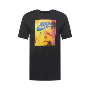 Nike Sportswear Tričko  nebeská modř / zlatě žlutá / tmavě oranžová / světle růžová / černá