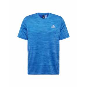 ADIDAS PERFORMANCE Funkční tričko  modrý melír / bílá / modrá