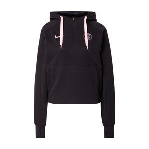 NIKE Sportsweatshirt  'Paris Saint-Germain'  černá / pastelově růžová
