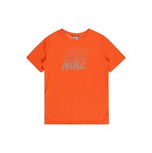 NIKE Funkční tričko  oranžová / šedá