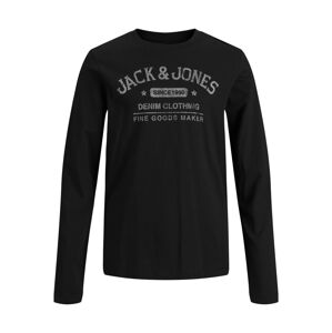 Jack & Jones Junior Tričko  světle šedá / černá