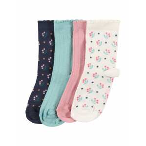 EWERS Ponožky  bílá / tyrkysová / noční modrá / světle růžová / pink