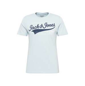 JACK & JONES Tričko  opálová / noční modrá / bílá