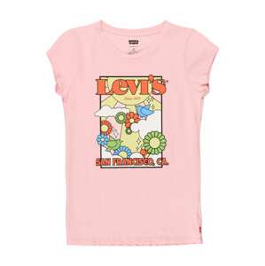 LEVI'S Tričko  růžová / oranžová / černá / světlemodrá / kiwi