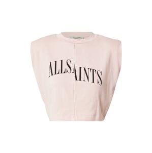 AllSaints Top 'Coni'  světle růžová / černá