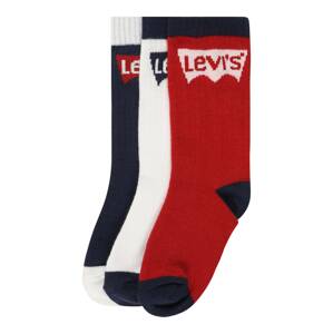 LEVI'S Ponožky 'BATWING'  červená / bílá / noční modrá / světle růžová