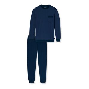 SCHIESSER Pyžamo dlouhé 'Fashion Nightwear'  tmavě modrá / modrá