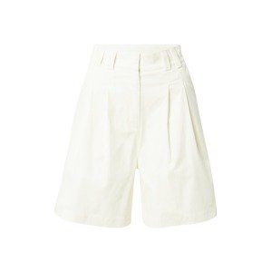 NU-IN Kalhoty se sklady v pase 'Front Pleat' bílá