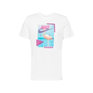 Nike Sportswear Tričko  modrá / fialová / pink / bílá
