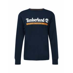 TIMBERLAND Tričko  noční modrá / bílá / jasně oranžová