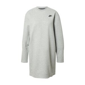 Nike Sportswear Šaty  šedý melír / černá