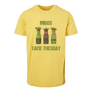 Urban Classics Tričko 'Migos Tuesday Taco'  žlutá / zelená / oranžová