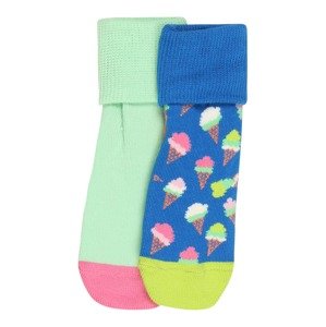 Happy Socks Ponožky 'Ice Cream'  mátová / bílá / královská modrá / fuchsiová / korálová
