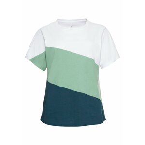 SHEEGO Tričko  bílá / pastelově zelená / námořnická modř