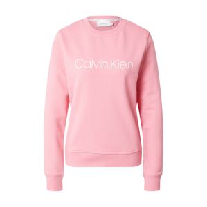 Calvin Klein Mikina  pink / bílá
