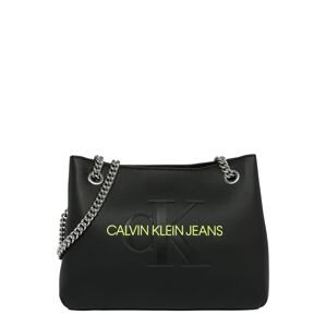 Calvin Klein Jeans Taška přes rameno  černá / kiwi