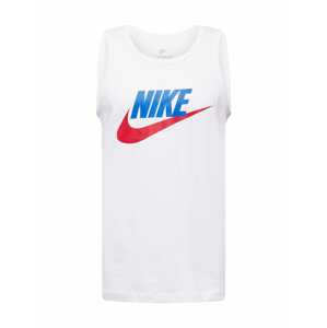 Nike Sportswear Tričko  bílá / červená / modrá