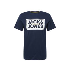 JACK & JONES Tričko 'JORTAPES'  námořnická modř