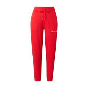 Calvin Klein Performance Sportovní kalhoty  červená třešeň