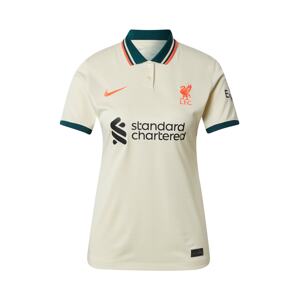 NIKE Sportshirt 'Liverpool FC 2021/22 Stadium Away'  slonová kost / černá / smaragdová / tmavě oranžová