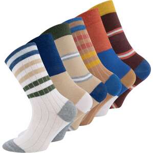 EWERS Ponožky béžová / mix barev / tmavě červená / bílá