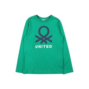 UNITED COLORS OF BENETTON Tričko  zelená / námořnická modř / bílá