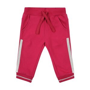 UNITED COLORS OF BENETTON Kalhoty  pink / bílá