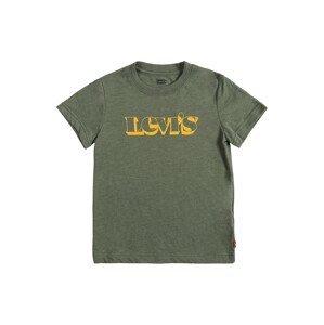 LEVI'S Tričko  khaki / zlatě žlutá