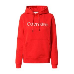 Calvin Klein Mikina  karmínově červené / bílá
