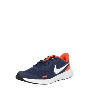 NIKE Sportovní boty 'Revolution 5'  námořnická modř / bílá / tmavě oranžová