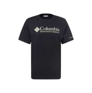 COLUMBIA Funkční tričko  černá / bílá / béžová