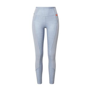 NIKE Sportovní kalhoty 'One Luxe' šedý melír / oranžová