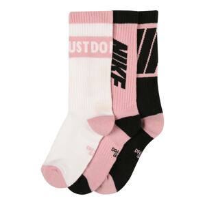 Nike Sportswear Ponožky  bílá / světle růžová / černá