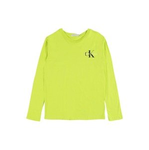 Calvin Klein Jeans Tričko  svítivě zelená / černá / bílá