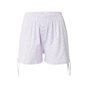 Cotton On Body Pyžamové kalhoty  pastelová fialová / bílá