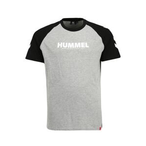 Hummel Funkční tričko 'Legacy'  šedý melír / černá / bílá