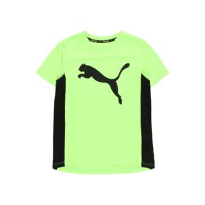 PUMA Funkční tričko  svítivě zelená / černá
