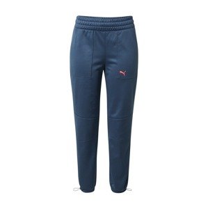 PUMA Sportovní kalhoty marine modrá / korálová