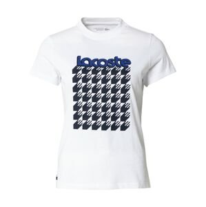 Lacoste Sport Funkční tričko  bílá / modrá / ultramarínová modř