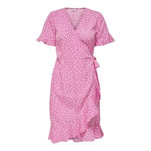 ONLY Letní šaty 'Olivia'  světle růžová / bílá