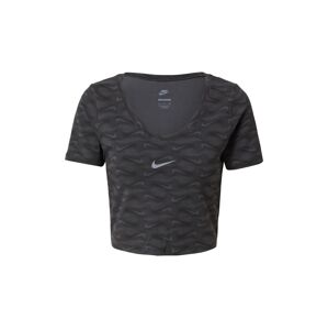 Nike Sportswear Tričko  černá / černý melír / bílá
