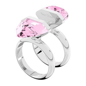 Swarovski Prsten 'LUCENT'  pink / stříbrná